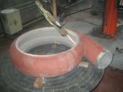 泵体内表面超音速喷涂碳化钨